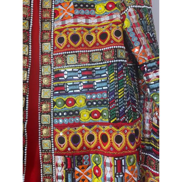 NEW Alice + Olivia Rory Embroidered Line Silk Jacket Multi Color Size: Small - Picture 5 of 9